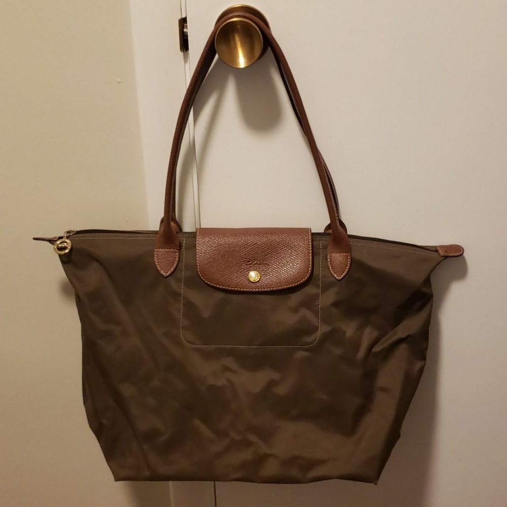Olive Green Longchamp Tote